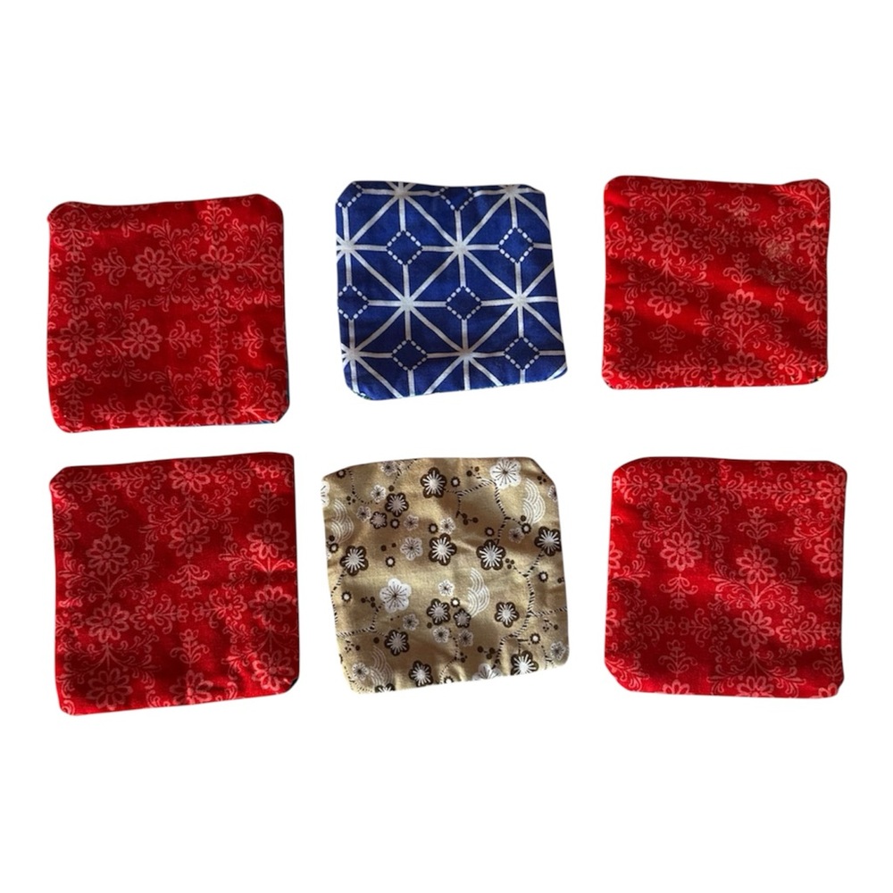 Colorful Patchwork Coasters Set - Picture 2 of 4